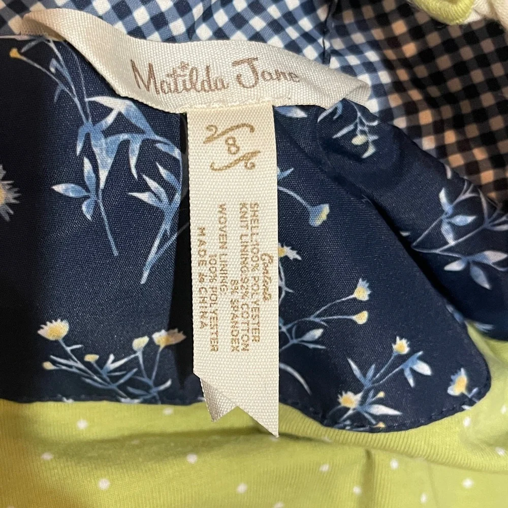 Matilda Jane‎ Enchanted Garden Wildflower Bouquet Blue Floral Spring Jacket Girl